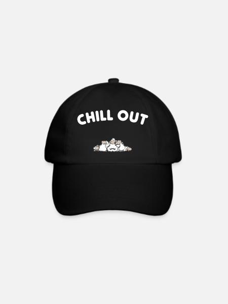 Chill out - Baseballkappe - Schwarz/Schwarz