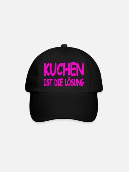 Kuchen - Baseballkappe - Schwarz/Schwarz