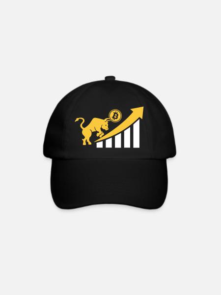 Bitcoin Crypto Next Big Power Bullrun Go Up - Baseballkappe - Schwarz/Schwarz
