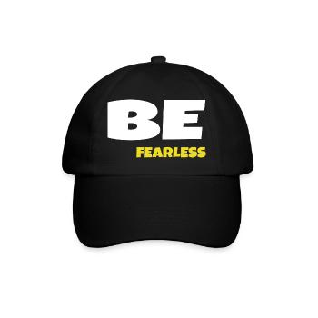 Sei furchtlos - Baseballkappe - Schwarz/Schwarz - Vorne