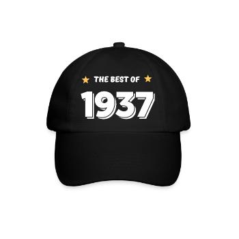 Das Beste von 1937 - Baseballkappe - Schwarz/Schwarz - Vorne