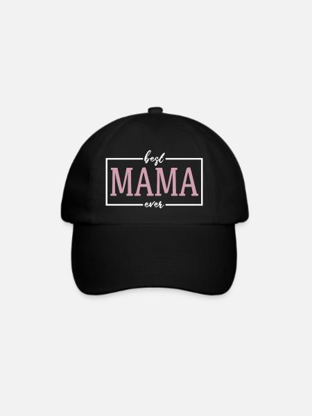Die beste Mama - Baseballkappe - Schwarz/Schwarz