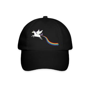 REGENBOGEN-ANTRIEB - Baseballkappe - Schwarz/Schwarz - Vorne