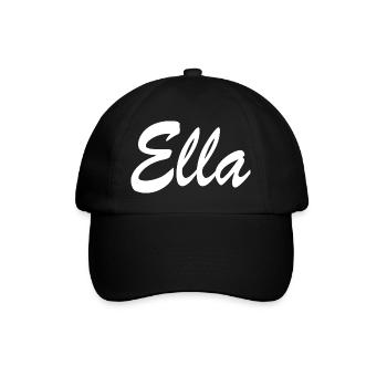Ella - Baseballkappe - Schwarz/Schwarz - Vorne