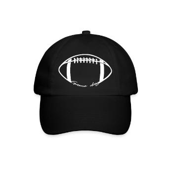 Game-Day-Football-Game-Day-Vibes-Football-Lover - Baseballkappe - Schwarz/Schwarz - Vorne