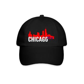 Chicago Blues - Baseballkappe - Schwarz/Schwarz - Vorne