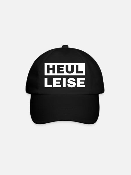 Heul Leise - Baseballkappe - Schwarz/Schwarz