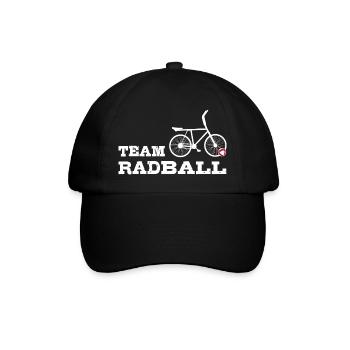 Team Radball, Radballer, Hallenradsport - Baseballkappe - Schwarz/Schwarz - Vorne
