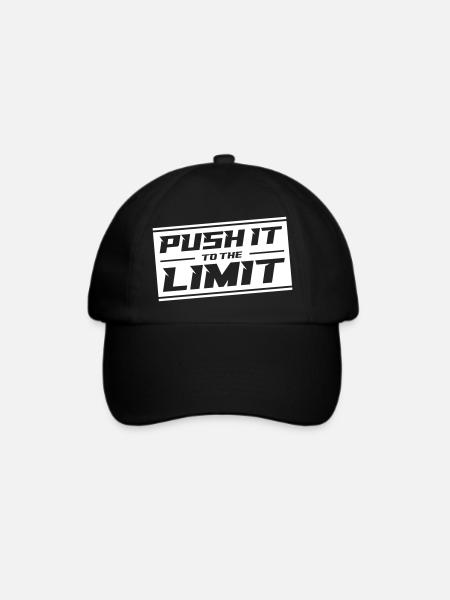 Push It To The Limit - Baseballkappe - Schwarz/Schwarz