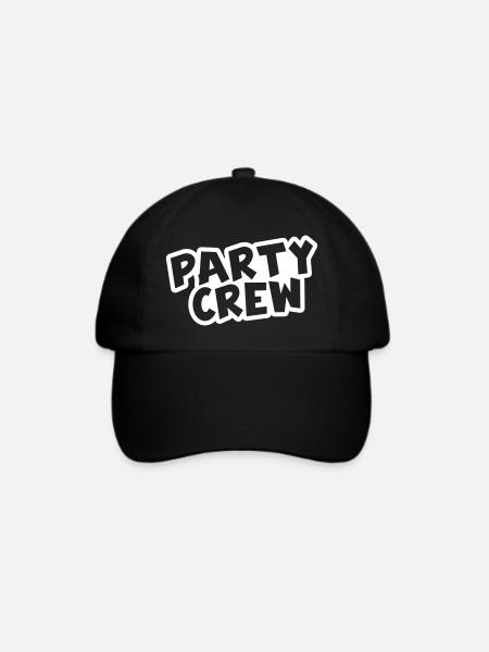 Party Crew - Baseballkappe - Schwarz/Schwarz