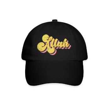 Allah Vintage - Baseballkappe - Schwarz/Schwarz - Vorne