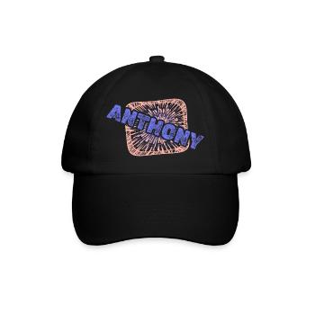 Anthony - Baseballkappe - Schwarz/Schwarz - Vorne