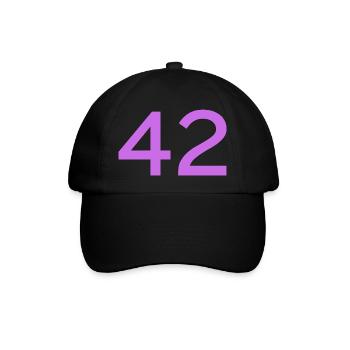 42 - Baseballkappe - Schwarz/Schwarz - Vorne