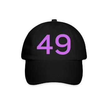 49 - Baseballkappe - Schwarz/Schwarz - Vorne