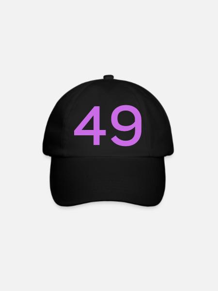 49 - Baseballkappe - Schwarz/Schwarz