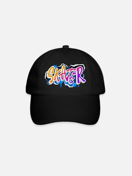 Skater - Baseballkappe - Schwarz/Schwarz