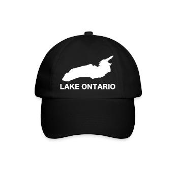 Lake Ontario EST 1615 Die Politik der Großen Seen - Baseballkappe - Schwarz/Schwarz - Vorne