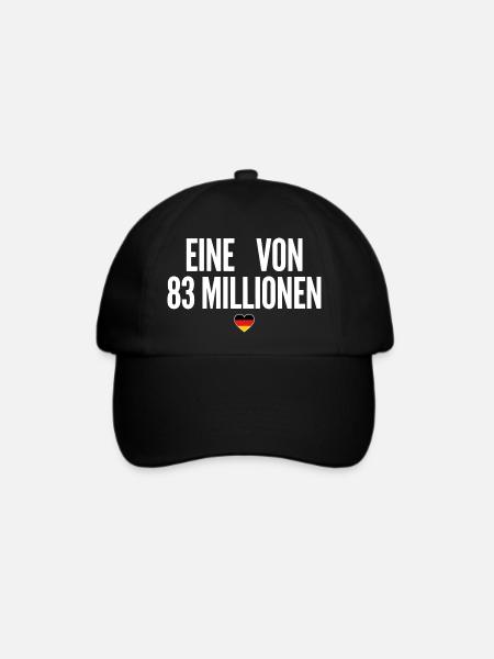 Eine von 83 Millionen - Baseballkappe - Schwarz/Schwarz