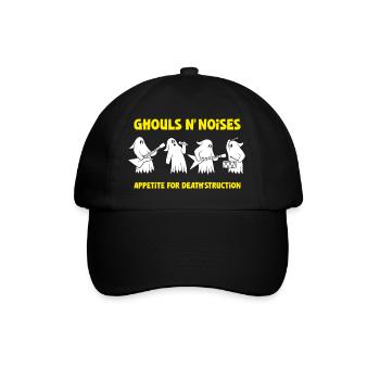 Ghost Rock Band - Baseballkappe - Schwarz/Schwarz - Vorne