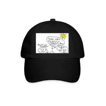 Stein_ist_der_bessere_Kanzler - Baseballkappe - Schwarz/Schwarz - Vorne