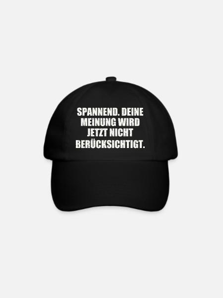 Sarkasmus Geschenkidee - Baseballkappe - Schwarz/Schwarz