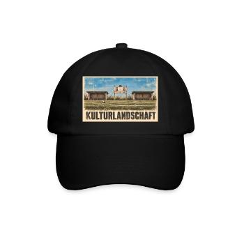 Fussball - Kulturlandschaft - Baseballkappe - Schwarz/Schwarz - Vorne