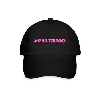 #Palermo Sizilien Italien - Baseballkappe - Schwarz/Schwarz - Vorne