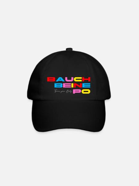 "BAUCH BEIN PO" FORM YOUR BODY - Baseballkappe - Schwarz/Schwarz