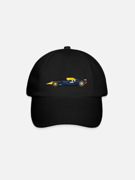 Rennauto Formel Eins 1 F Red Max Weltmeister Bull - Baseballkappe - Schwarz/Schwarz