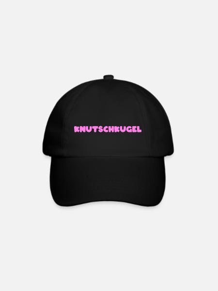 Knutschkugel - Baseballkappe - Schwarz/Schwarz