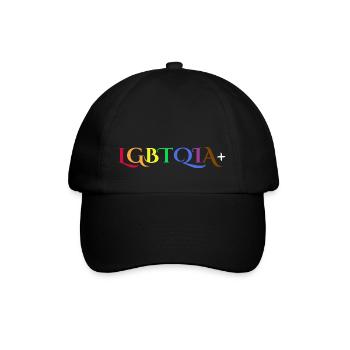 LGBTQIA+ - Baseballkappe - Schwarz/Schwarz - Vorne