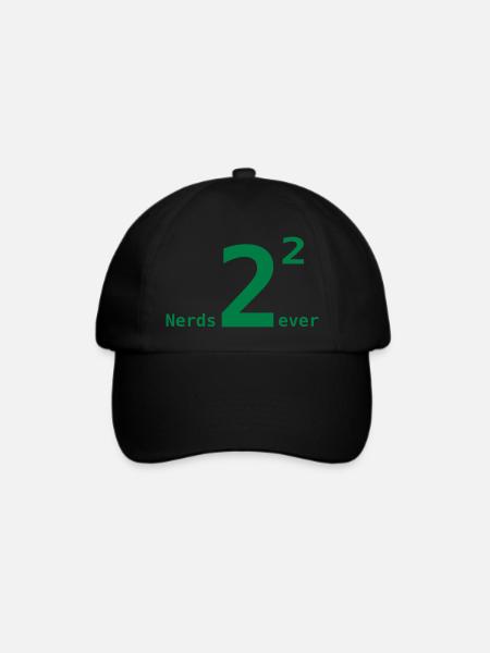 Nerds for ever - Baseballkappe - Schwarz/Schwarz