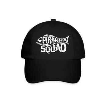 Piranha - Baseballkappe - Schwarz/Schwarz - Vorne