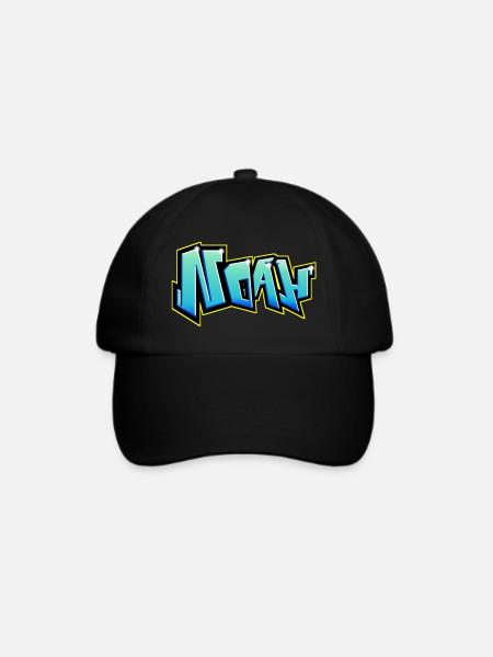 NOAH druckbare Graffiti - Baseballkappe - Schwarz/Schwarz