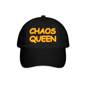 CHAOS QUEEN - Baseballkappe - Schwarz/Schwarz - Vorne