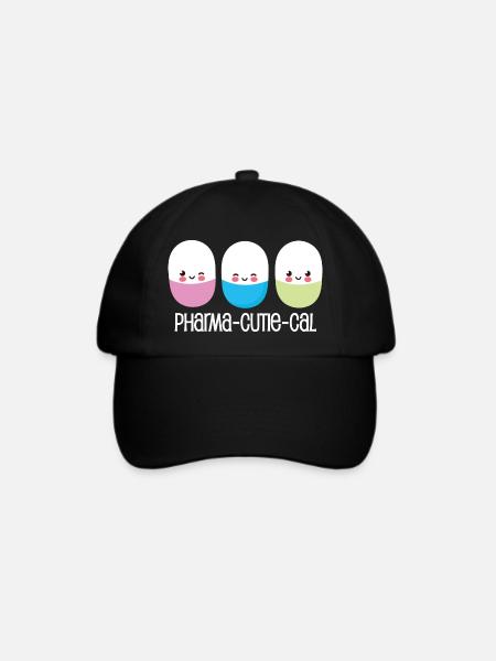 Pharma-Cute-Cal - Baseballkappe - Schwarz/Schwarz