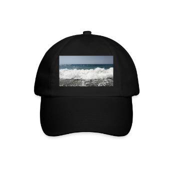 Sea Foam Wave - Baseballkappe - Schwarz/Schwarz - Vorne