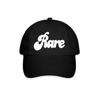 Seltener Weißwein - Baseballkappe - Schwarz/Schwarz - Vorne