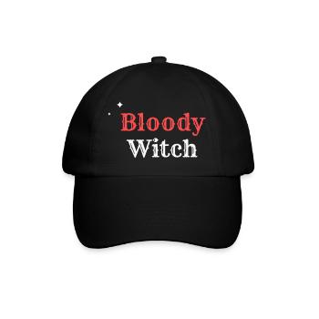 Bloody Witchy - Baseballkappe - Schwarz/Schwarz - Vorne
