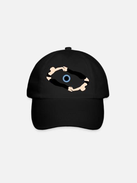 Auge - Baseballkappe - Schwarz/Schwarz