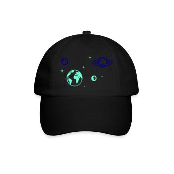 universum - Baseballkappe - Schwarz/Schwarz - Vorne