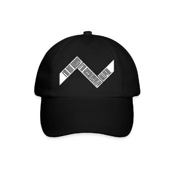 I'm Not Bossy I'm Aggressively Helpful Witz Spruch - Baseballkappe - Schwarz/Schwarz - Vorne