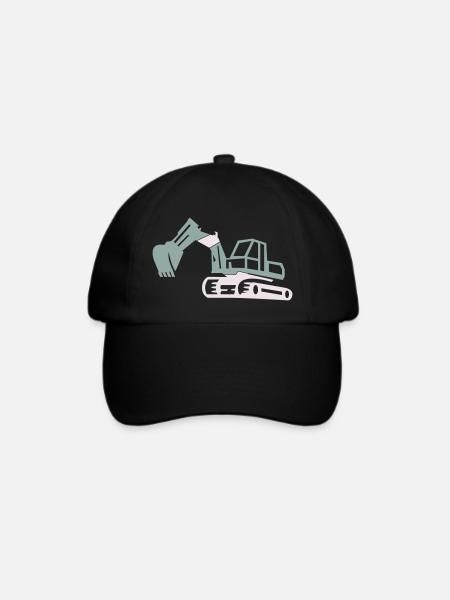 bagger - Baseballkappe - Schwarz/Schwarz