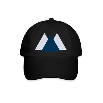 Geometric Peaks - Baseballkappe - Schwarz/Schwarz - Vorne