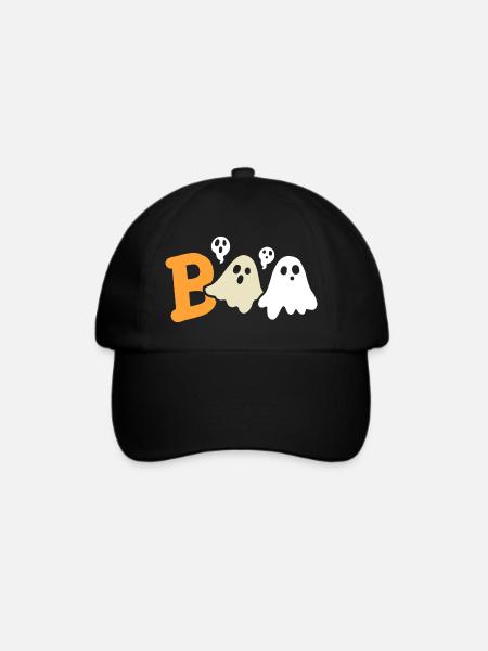 Geister Halloweenkostüm - Baseballkappe - Schwarz/Schwarz