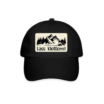 HOBBY KLETTERN BERGE - Baseballkappe - Schwarz/Schwarz - Vorne