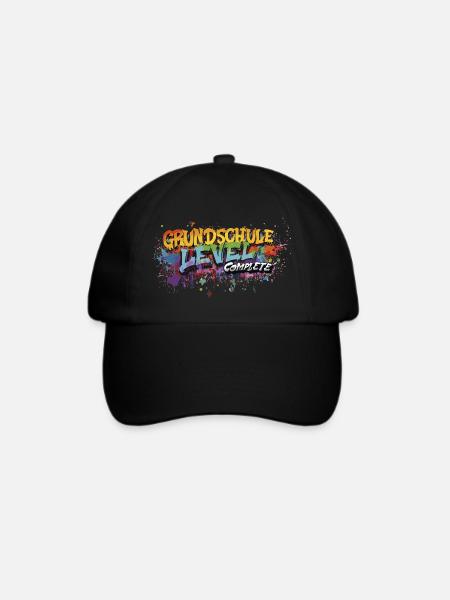 Grundschule Level Complete Graffiti Abschlussshirt - Baseballkappe - Schwarz/Schwarz