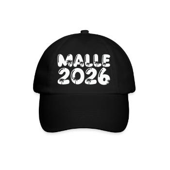 Malle 2026 - Baseballkappe - Schwarz/Schwarz - Vorne