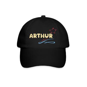 Arthur - Baseballkappe - Schwarz/Schwarz - Vorne