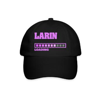 Geburt Larin - Baseballkappe - Schwarz/Schwarz - Vorne